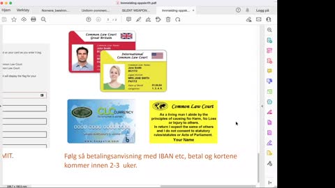 11.10.22 GRATIS!!! Hvordan få sitt BirthCertificate og bli medlem i CommonLawCourt.com