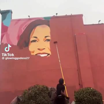 Kamala Mural Gets Painted Over