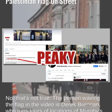 Fact Check: Video Does NOT Show Actor Cillian Murphy Waving Palestinian Flag On Street