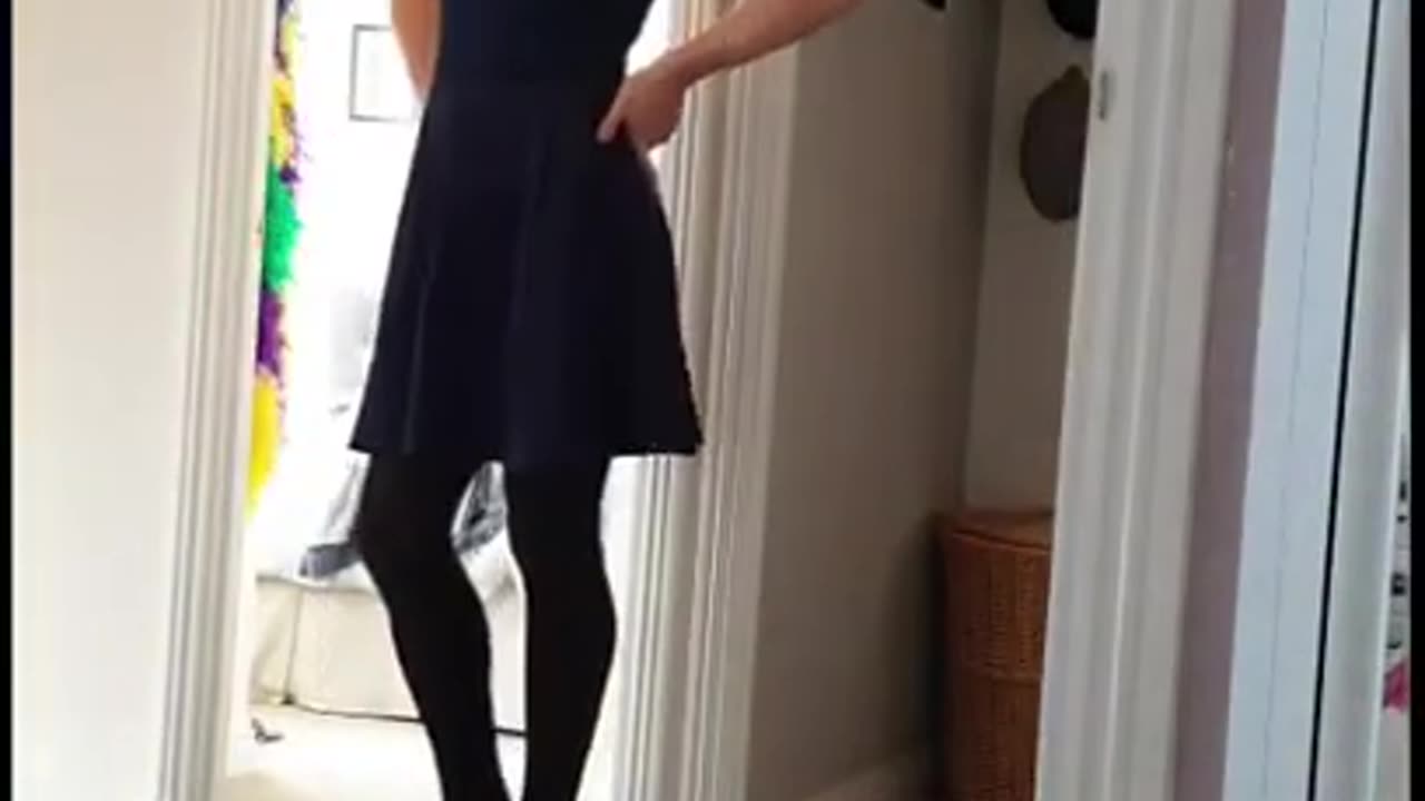 Crossdresser Ellie Blue Dress