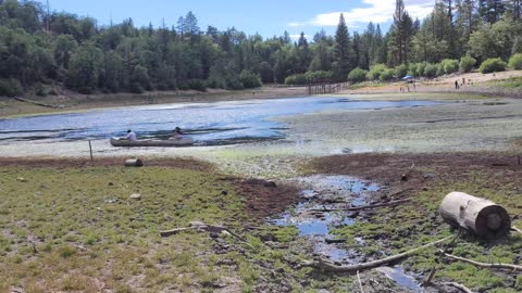 Jenks Lake flume flow update Fri July 9 2022. We have a small flow!!