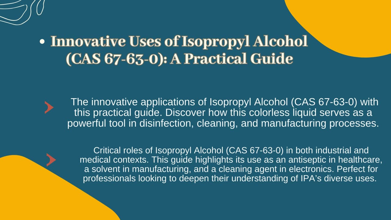 Isopropyl Alcohol CAS Number: 67-63-0| Ralin BV