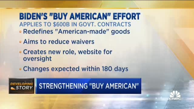 Biden's "Buy American" EO is only a tweak of Trump policies already in place.