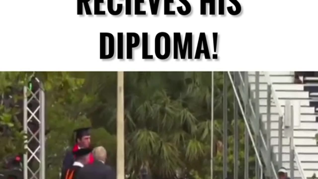 Barron gets his diploma