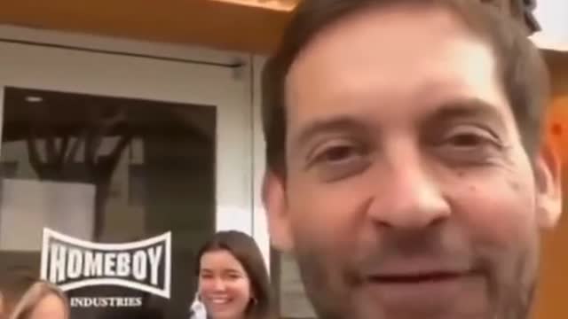 Tobey Maguire Spotted in Los Angeles & Gives Fan A Loving Shout Out!