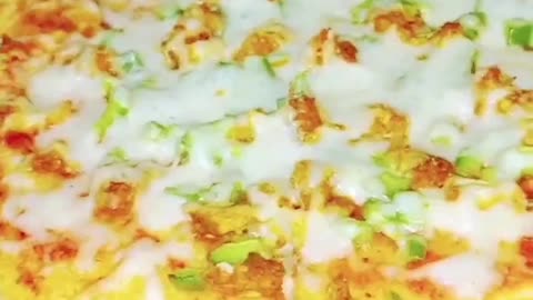 Creamy pizza