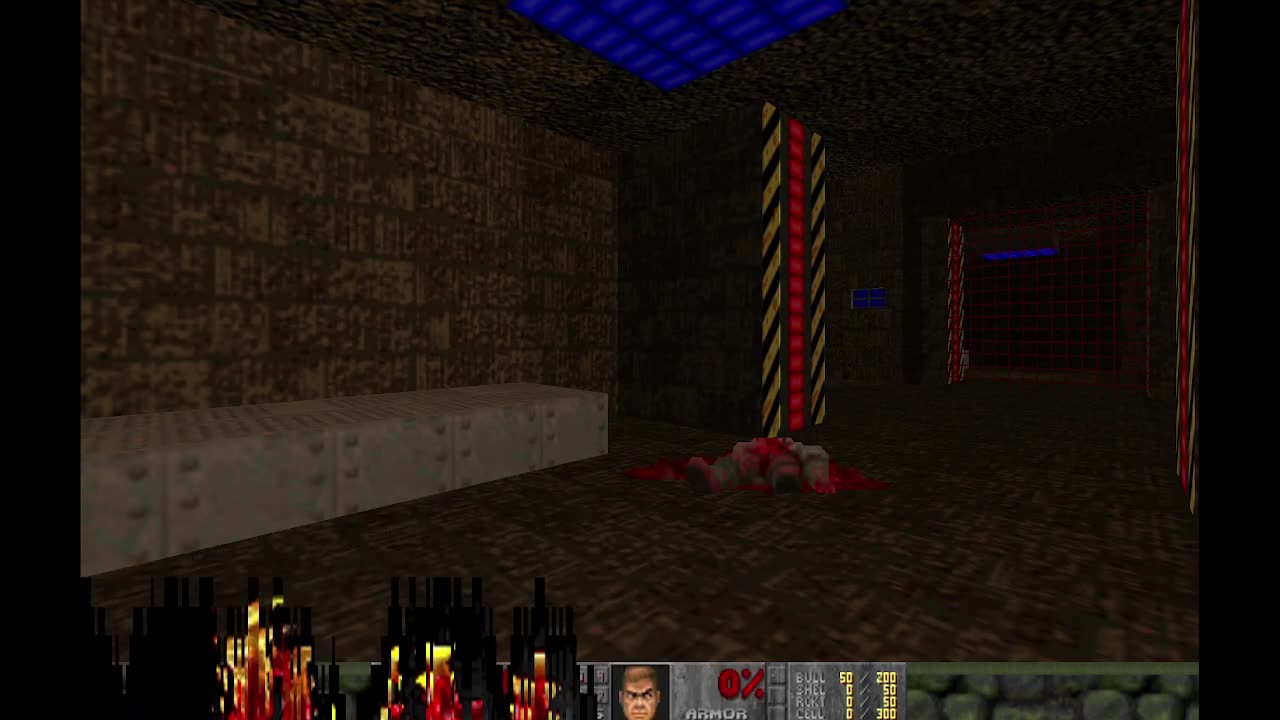 Hell to Pay (Doom II mod) - The Holding Cells (level 1)