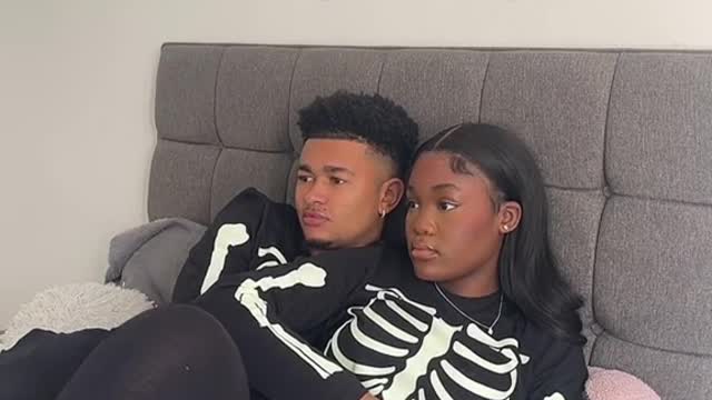 Me and my boyfriend cuddling normally...