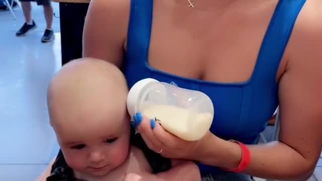 When my mom feed me