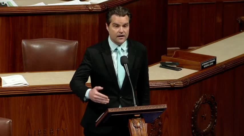 Matt Gaetz PICKS APART The Left In Killer Speech