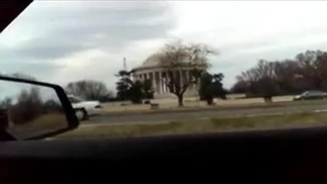 Jefferson Memorial as seen from I-395 South on 3/5/2011