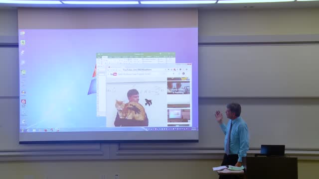 Math Professor Fixes Projector Screen (April Fools Prank)