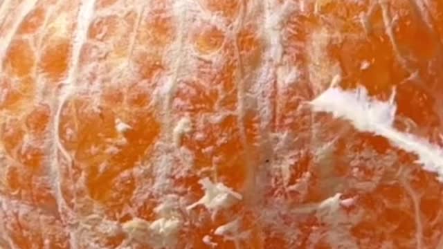 ASMR - Satisfying orange peeling