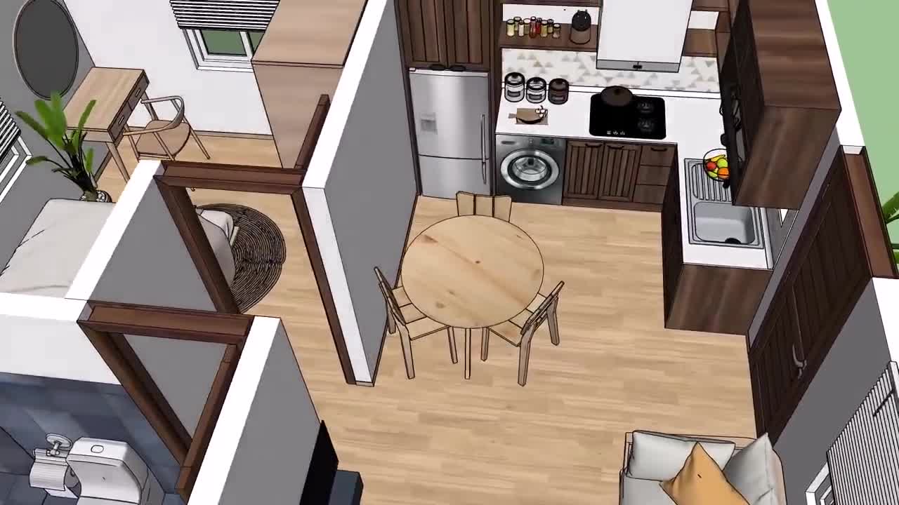 Small House 5 x 6 meters ( 30 sqm )