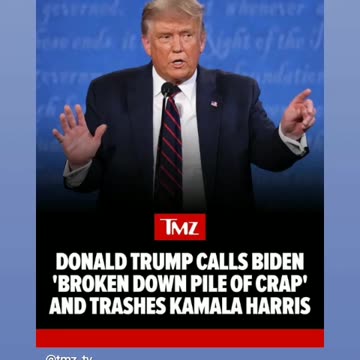 Trump calls put decrepit joe biden a loser and thrashed kamala ah that my president 7/11/24