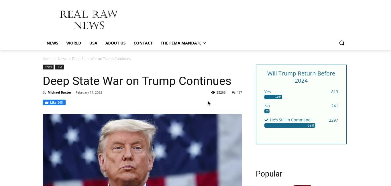 Deep State War On Trump Continues