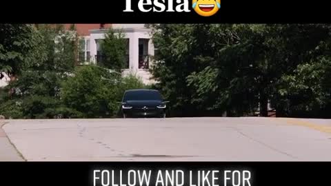 She didn't know that she owned a Tesla