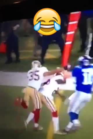 Eli Manning hit like a rag doll
