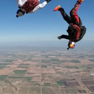 Skydiving & use of a parachute for adventure.