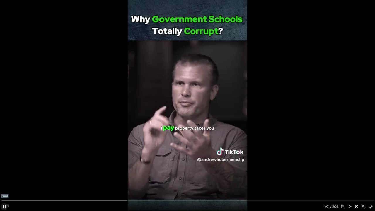 Pete Hegseth on the corruption in government schools.