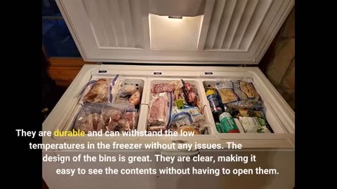 FreezerMax System. Organizer for Freezers 8 to 15 cubic feet. Creates 3 levels of sliding baske...