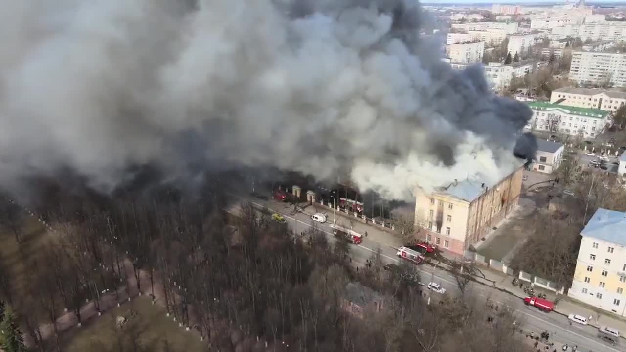 Fire at a Russian air-space defense research institute in Tver