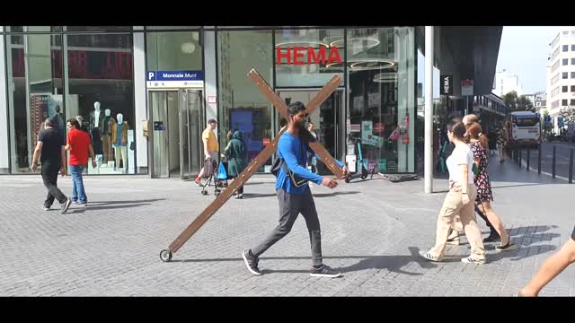 Cross Prayer Walk in Brussels, Belgium