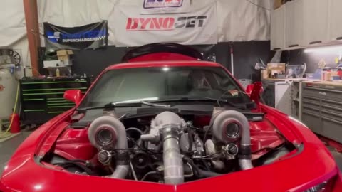 Red Toyota supra big twinturbos