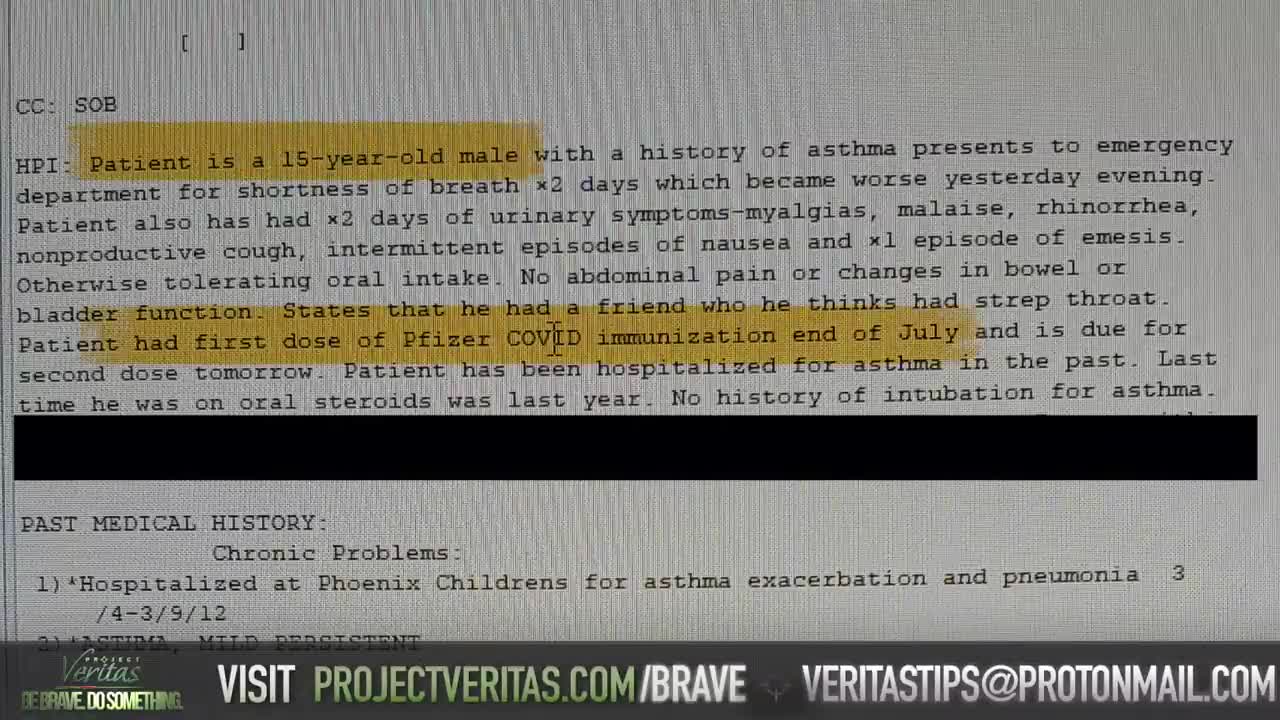 Project Veritas - PART 1: Federal Govt HHS Whistleblower Goes Public