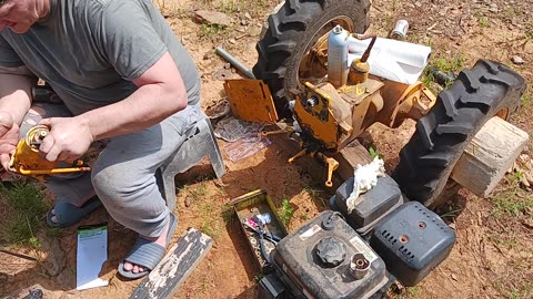 Sandblasting parts for IH Cub Cadet