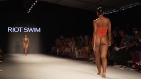 maxim model slow motion fashion show in Miami 2023