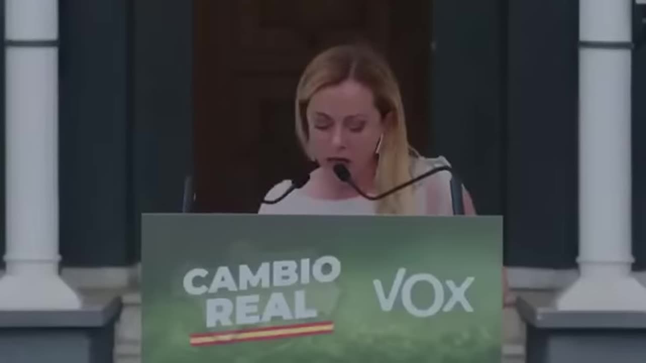 Georgia Meloni en el mitin de Vox: "¡Sí a nuestra civilización!"