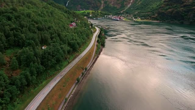 beautiful nature norway natural landscape sognefjord or sognefjorden norway flam