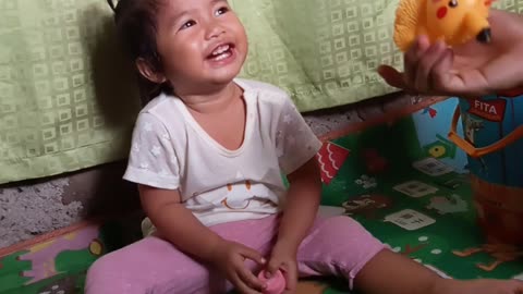 Cute baby laughs.🤣🤣