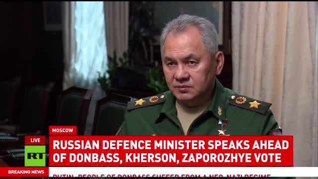 Il ministro della Difesa russo Shoigu spiega la parziale mobilitazione militare. il Ministro della Difesa russo Sergey Shoigu ha parlato del ruolo dell'Occidente nel conflitto ucraino