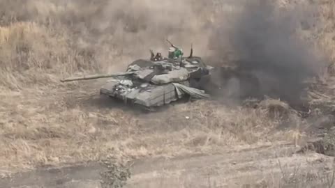 T-90 "Breakthrough" - the moment of destruction