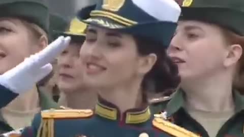 Cute Russian women Army