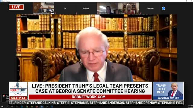 Trump Legal Team Presents CLEAR Evidence of Fraud Before Georgia Senate Committee 12-3-20 part 2