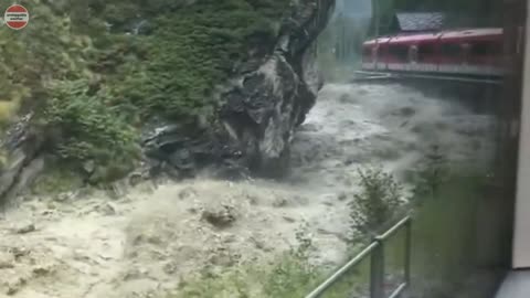 In Europe now! Switzerland river overflow causes severe flooding in Zermatt