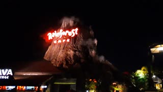 Rainforest Cafe Volcano and Eruption