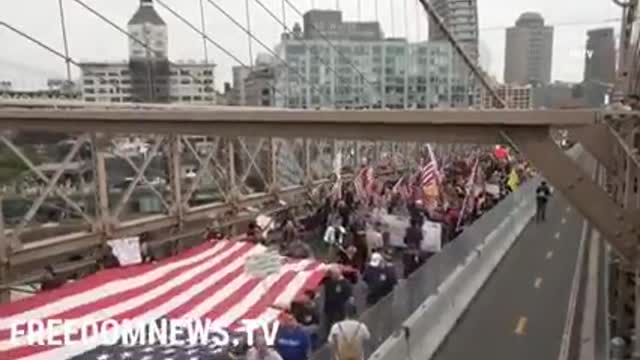 Oct 25 New York March for Freedom and against the Vax passport etc