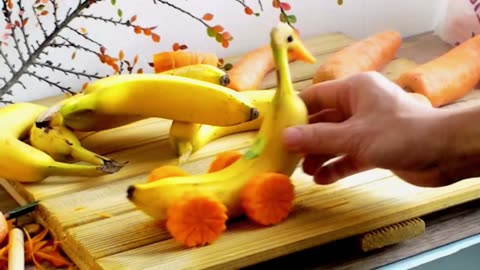 Banana Carving Art