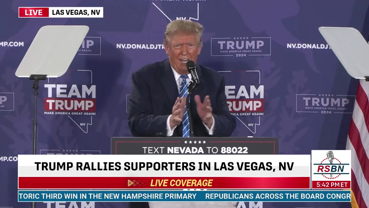 FULL SPEECH: President Donald J. Trump Holds Caucus Rally in Las Vegas - 1/27/24