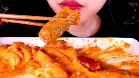 MG FOODS and Adventure - Korean food mukbang fried shripms and cheesy rose
