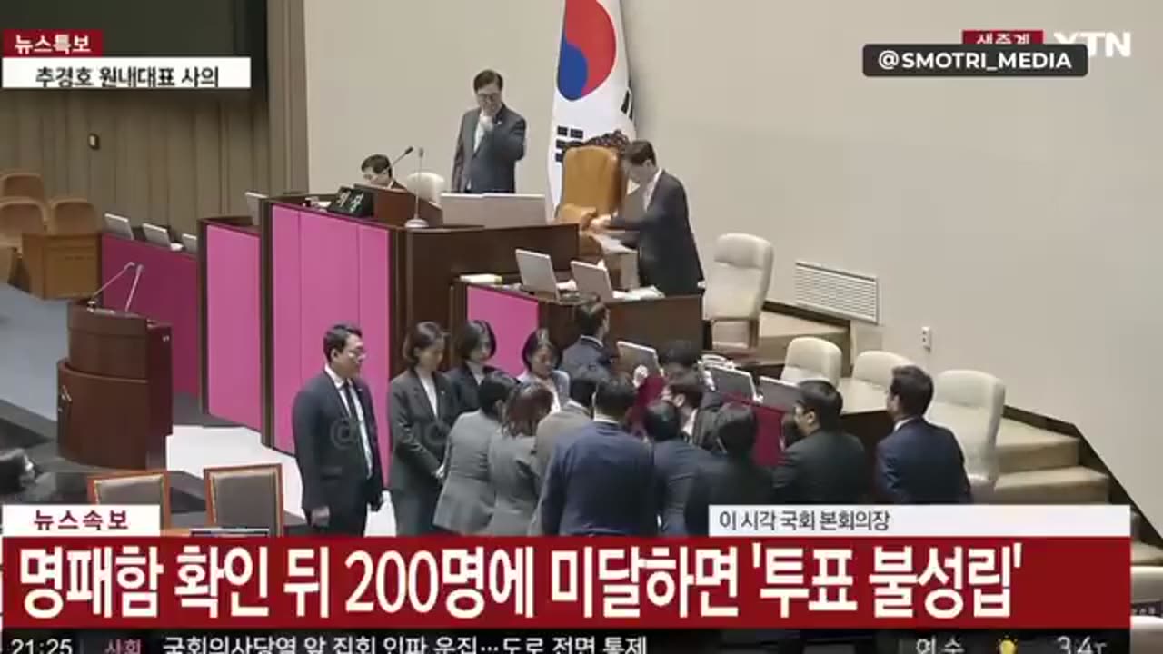 South Korean parliament failed to impeach