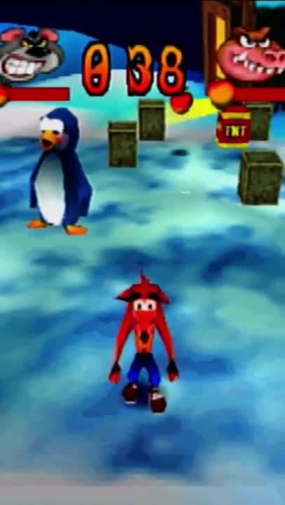 Crash Bash - Crash Bandicoot Crate Crush Victory Dance (Victory Animation)