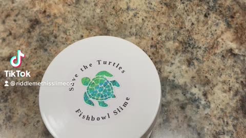 100% Honest Fishbowl Slime, Save the Sea Turtle from Bliss Balm Slime Shop Quick Review