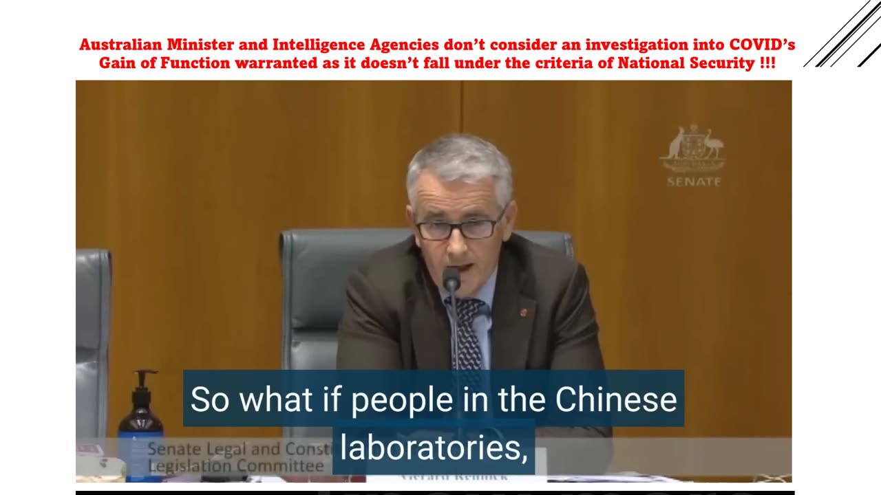 COVID's Gain of Function doesn't fall within the ambit of "National Security"