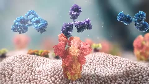 Covid virus 19 3D close up video