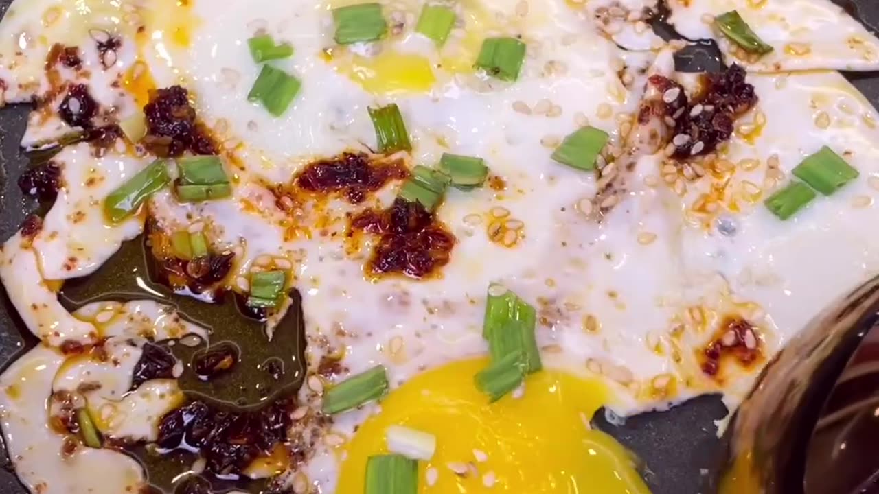 "Spice up your Breakfast with Heavenly Chilli Oil Fried Eggs"